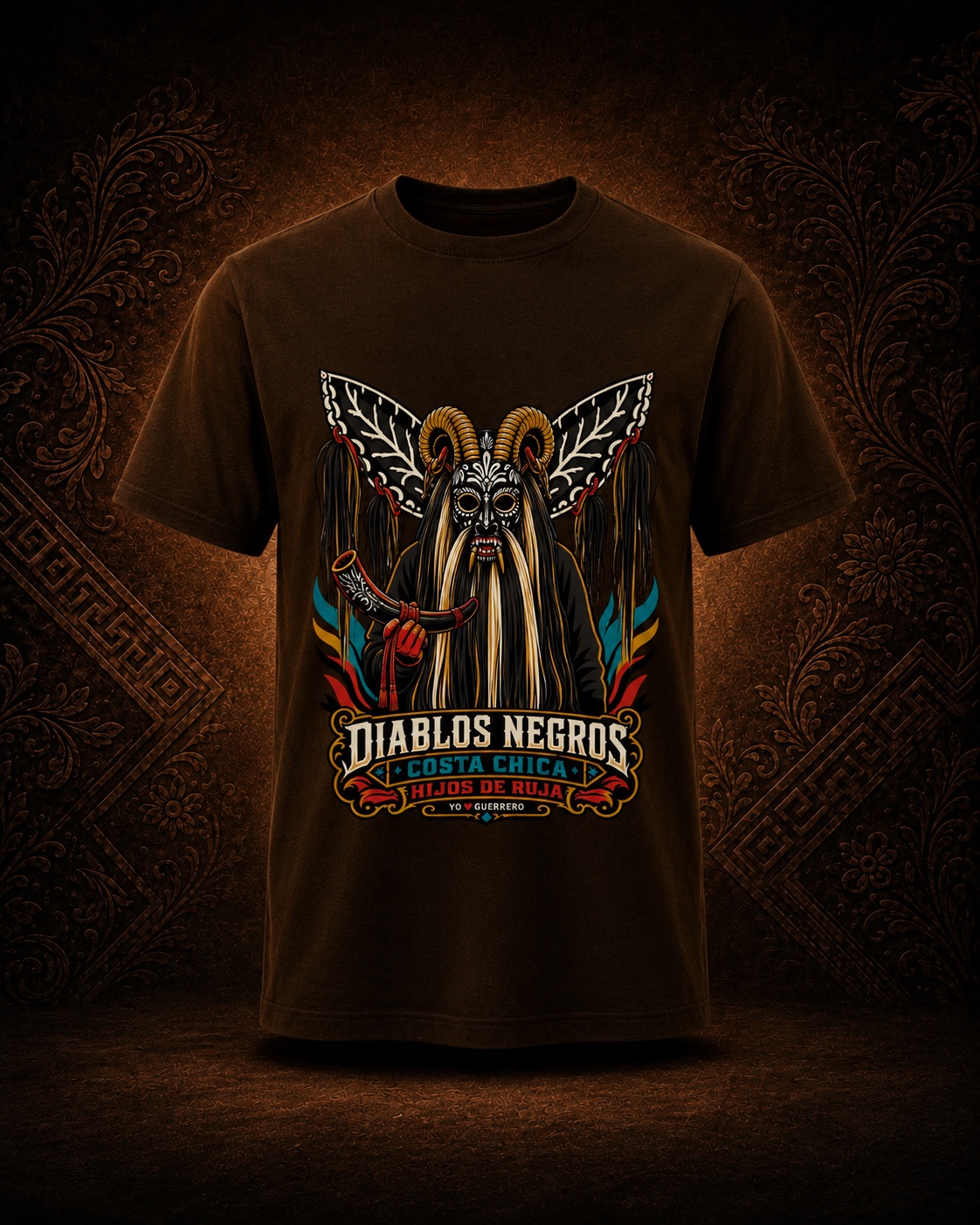 Playera Diablos Negros, Cuajinicuilapa · Hijos de Ruja
