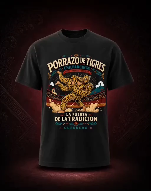 Playera negra en exhibición